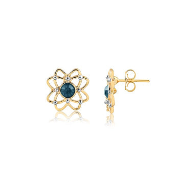 18K Gold Layered Oro Laminado Earrings 21.0526/1